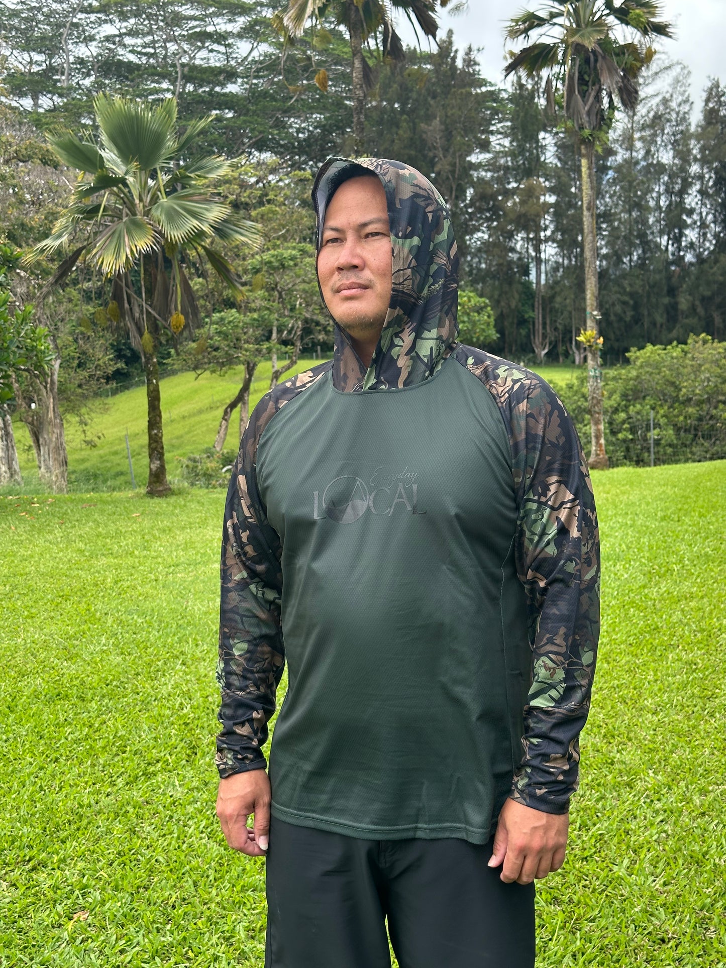 Dryfit L/S Camo Hooded