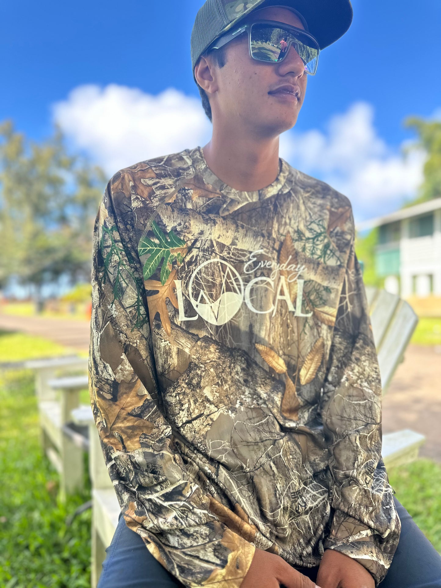 Dryfit L/S Camo Scoop Neck