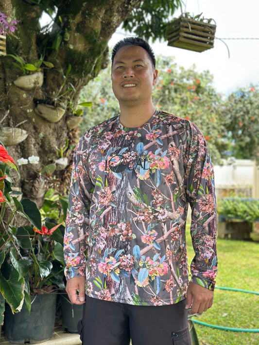 Dryfit L/S Camo Scoop Neck
