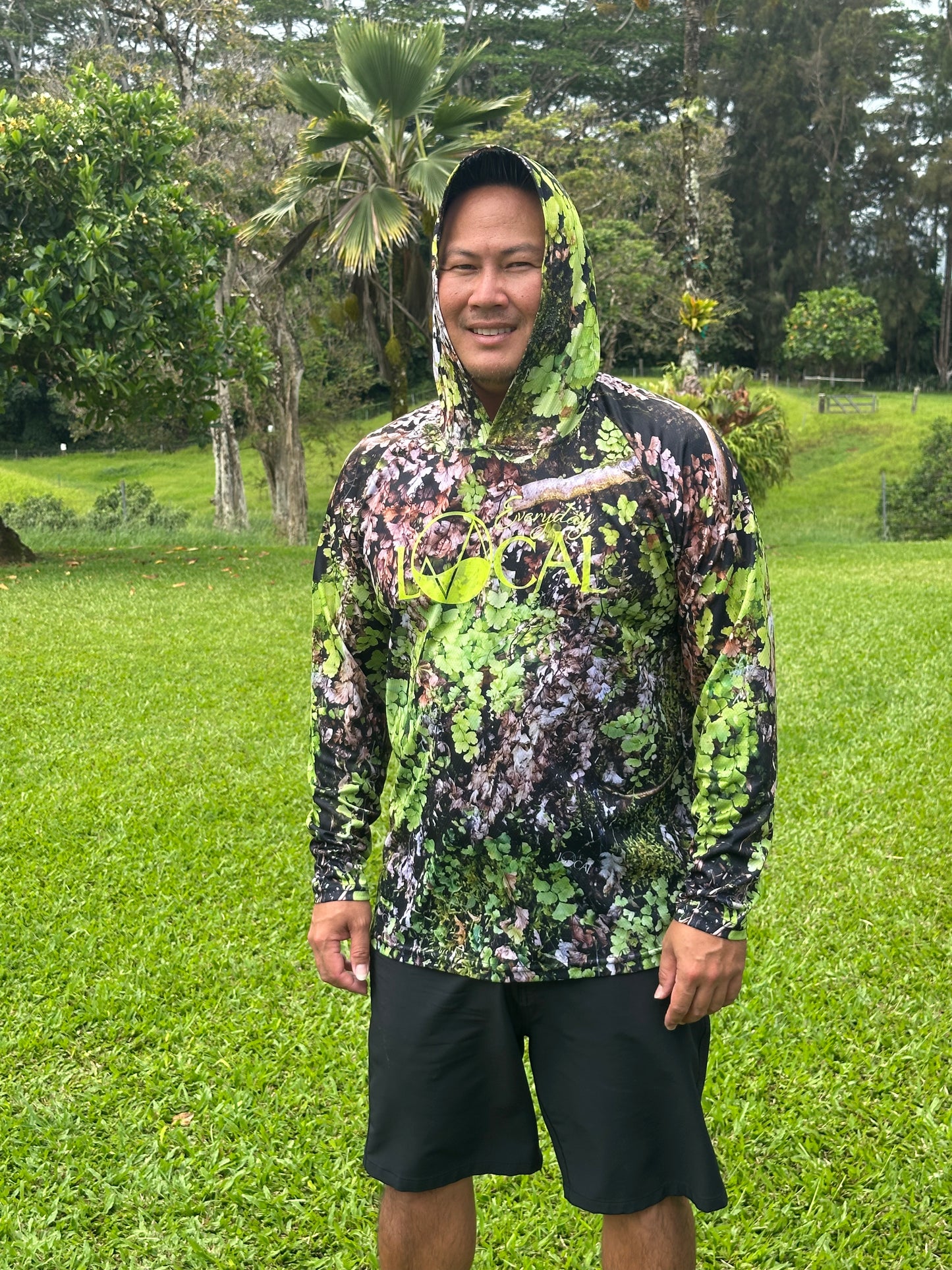 Dryfit L/S Camo Hooded
